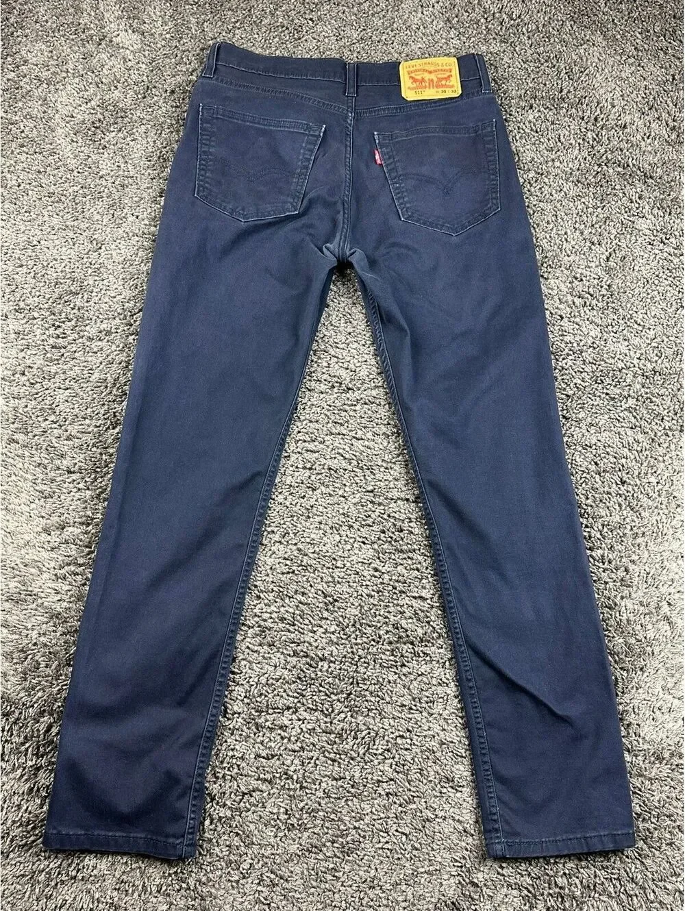 Levis 511 Mens Slim Fit All Seasons Tech Stretch Pants Navy Blue Chino Sz 30x32